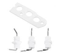 Generic Heater Replacement Kit Ignition Spark Rod Assembly Mounting Plate Ceramic Insulator Metal Rod Bent Tip Suitable for R75 R94 Units Appliance Repair
