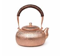 Generic Heating Vessel Copper Teapot Kettle Pot Pitcher for Hot Water and Loose Leaf with Spout Suitable for Home Tea Service Office Break Room Travel Tea Rituals Quiet Evening 650ml