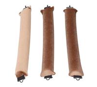 Generic Heatless Hair Curler Set of 3, Soft Velvet Non-Heated Curlers for Effortless Overnight Waves, Ideal for All Hair Types (Khaki)
