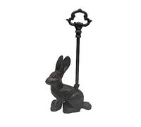 Generic Heavy Cast Iron Rabbit Doorstop with Carry Handle, 1 Piece, Home Decor