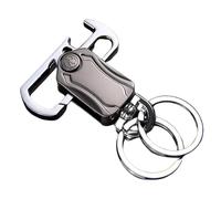 Generic Heavy-Duty 2-in-1 Keychain: Bottle Opener & Fidget Spinner with Dual Key Rings for Car, House, Shop, and Office