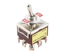Generic Heavy Duty 3PDT 9 Pin ON ON Rocker Toggle Switch 2 Position 12mm for Home Appliance Industrial Use