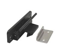 Generic Heavy-Duty Cabinet Door Latch Set for Home and Office Use, Black