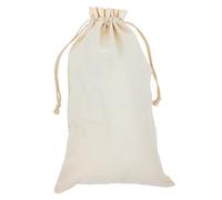 Generic Heavy Duty Cotton Drawstring Bags 33x54cm, Reusable Canvas Storage Sack for Flour, Rice, Soil Sampling, Large Thickened Cotton Produce Bags for Farmers Market