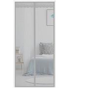 Generic Heavy Duty Magnetic Fly Curtain Automatic Closing No Drill Washable Reusable Insect Screen for Patio French Front Balcony Doors (85x210cm,Grey)