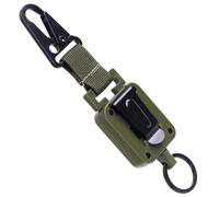Generic Heavy Duty Retractable Waist Belt Buckle with Steel Wire for Secure Storage, Plastic and Metal Material, for Hiking and Outdoor Sports Enthusiasts