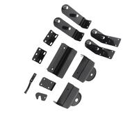 Generic Heavy Duty Sliding Gate Hardware Kit for Stable and Secure Door Movement Carbon Steel Components 12 Pcs