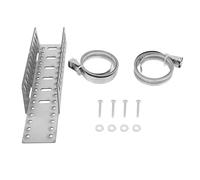 generic Heavy-Duty Stainless Steel Expansion Tank Support Bracket, Wall Mount Holder with Adjustable Earthquake Straps for Water Heater & Cylindrical Tanks up to 13 Inch Diameter