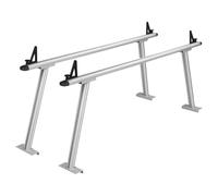 Generic Heavy Duty Truck Ladder Rack 800LBS Capacity 71"x31" Aluminum No-Drill C-Clamp Rack Compatible with Ford F Chevrolet Silverado Dodge Ram 8 Clamp Mounting System