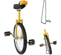 Generic Height Adjustable Wheel Trainer Unicycle - Skidproof Mountain Tire Balance Cycling Exercise with Stand - Ideal for Balance Training and Unicycling