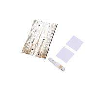 Generic Height Chart Wooden Growth Chart Ruler for Measuring Kids' Height, Fun Wall Decor for Nursery and Playroom, 4 Pieces, 30x15cm (White)
