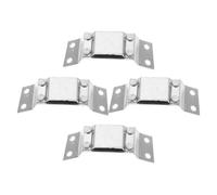 Generic Helmet Light Mounting Bracket 4pcs Aluminum Alloy Headlamp Clips for Industrial and Mining Scenarios, Featuring Versatile Design, Silver Helmet Light Holder