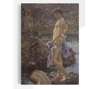 Generic Henry Scott Tuke A Bathing Group No2 | Queer Art Painting, Vintage Homosexual Print, Fine Wall Art Poster, Homoerotic Artwork Picture Gift