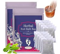 Generic Herbal Foot Soak, Mugwort Herb Foot Soak, 10 Pcs/Bag, For Foot Bath Spa Massage (2 Pack)