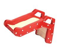 Generic Hermit Crab Fishing Stair Bath Rat Hermit Crab Climbing Wall Ladder Guinea Pig Tunnel Hermit Crab Sponges Rabbit Artificial Leaves Plastic Red