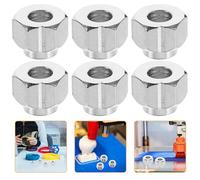 Generic Hexagonal Eccentric Spacer Nuts 20pcs and Easy to Install Design Silver A3 Iron Material with Anti-loose Feature for 3d Printer Parts Suitable for Screws and Bolts in Additive