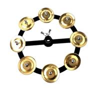 Generic Hi-Hat Tambourine Percussion Drum Cymbal Rhythm Bell Instrument Made of Zinc Alloy with Versatile Use for Musicians for Parties And More, single row