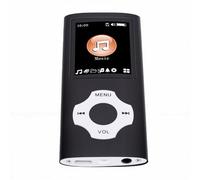 Generic HiFi Bluetooth MP3 Music Player with 64GB Expandable Storage and 30 Hour Battery for Travel and Sports Metal Design (Black)