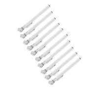 Generic High Accuracy 10 Pcs Pencil Tire Pressure, Pocket Sized 5-45 PSI with Sealed Zinc Alloy Nozzle, Stainless Steel Tube Body, clearly marked in black for Car