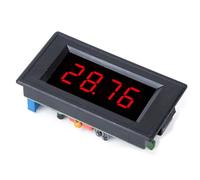Generic High Accuracy Red LED DC Voltmeter for Clear Data Display with Universal Box/Cover for Easy Installation, Made of Plastic and Metal (DC50mV/DC100mV/DC200mV)