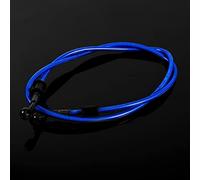 Generic High Class Quality 50cm - 120cm Colorful Motorcycle Braided Steel Brake Clutch Oil Hose Line Pipe with 10mm Banjo Dia, 28°Banjo Bolts, Suitable for Most Bikes, Enduro, Motocross (500mm)