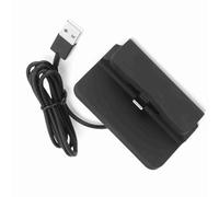 Generic High Compatibility Type C Charging Base Stand for Mobile Phones, Hands-Free Charging Stand with Adjustable Angle, Convenient for Data Synchronization, Black Plastic XBX-01 (Black)