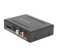 Generic High-Definition Multimedia Interface Audio Extractor Converter 4K30HZ 5.1CH Signal Amplification for TV Speakers Aluminum Alloy (Black)