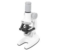 Generic High Definition Science Microscope 100X 600X 1200X for Children to Explore Nature - Complete with Specimen Box (White)