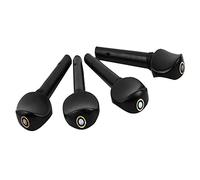 Generic High Density Ebony Violin Tuning Pegs 4Pcs Hand Made for Exceptional Texture and Long Service Suitable for 4/4 Violin Enthusiasts Black 2.5 X 0.9inch