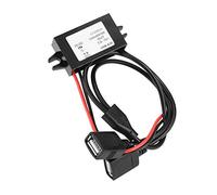 Generic High Efficiency DC-DC 12V to 5V 3A Dual USB Converter Power Supply Module for Car Electronics, with Overvoltage Protection, Housing