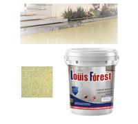 Generic High-Gloss Marble Effect Epoxy Floor Coating, 500ml Pail, Yellow, Waterproof, Slip-Resistant, Durable, Versatile, Easy to Maintain