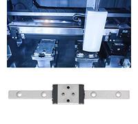 Generic High Hardness Linear Guide Rail + Long-lasting Slider Block Carriage for High Positioning Accuracy in Precision Machines, 75mm, Stainless Steel 440C