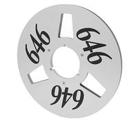 Generic High Output 3 Holes Open Reel Aluminum Alloy 10in Take Up Reel, Low Noise Universal Tape for Tape Players (Silver)