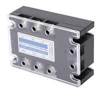 Generic High-Performance 3 Phase Solid State Relay SSR-3 D4840 40A DC-AC Device for Heavy Industrial Use, Durable Engineering Plastic, 1 Unit
