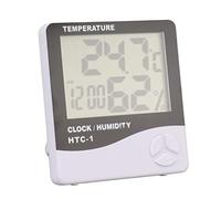 generic High Precision Interior Thermometer with Large Screen Alarm Clock Function Digital Hygrometer for Bedroom At Home