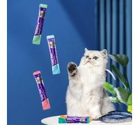 Generic High Protein Cat Strips Low Salt Gaining Weight Meat Soup Easy to Digest for Cats Independent Packaging (Chicken, Egg Yolk)