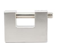 Generic High Security Padlock Heavy Duty Anti-Theft Iron Lock for Doors Garages and Warehouses Silver 94 X 69 X 29mm