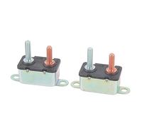 Generic High Sensitivity Auto Reset Circuit Breaker for 12V 24V Vehicles Easy Installation for ATVs Yachts 2 Units (50A)