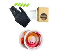 Generic High-Speed Aluminum Yoyo Ball Dual-Mode Design, Super Smooth Surface, for Tricks, 1A 3A 5A, Including Glove & Ropes (Red Yellow Silver)