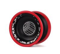 Generic High-Speed Aluminum Yoyo Ball Dual-Mode Design, Super Smooth Surface, for Tricks, 1A 3A 5A, Including Glove & Ropes (Black)