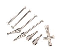 Generic High Speed RC Drive Shaft Metal Front Rear Axle Set Precision Design Compatible with SCY 16101PRO 16102 16103 16201 for RC Car Enthusiasts