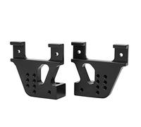 Generic High Strength RC Front Rear Suspension Bracket, Perfect Replacement for RGT Crawler EX86100 1/10 Car, Corrosion Resistant, Black/Silver, 2Pcs (Black R86017BL)