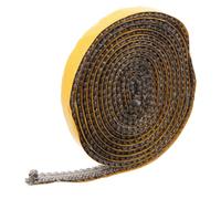 Generic High Temperature Gasket Replacement Flat Sealing Tape 3mm X 10mm X 4m Glassfiber Material Easy Installation Prevents The Spread of Flames for Chimneys and Wood Stove Door Use