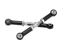 Generic High Tensile Strength Front Sway Bar Kit for 1/7 Remote Control Car 2.7in Arms Replacement (Black)