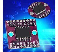 Generic High Voltage ULN2803A Driver Module with 500mA Output Current, 2Pcs Electric Component for Logic Buffers and Lamps Drivers