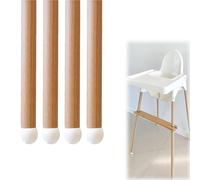 Generic Highchair Decorative Leg Wraps, 4 Pcs High Chair Accessories Covers, Bamboo Style Self Adhesive Stickers, Compatible with IKEA Antilop Highchair