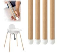 Generic Highchair Decorative Leg Wraps, 4Pcs Compatible with IKEA Antilop High Chair, Pre-Cut Wood Effect Bamboo Style High Chair Leg Stickers