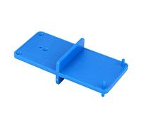 Generic Hinge Hole Drilling Guide Efficient Door Cabinet Assemble Tool for Home Blue Plastic 2pcs