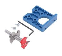 Generic Hinge Jig Drill Guide 35mm Accurate Drilling Tool for Furniture Window Cabinet, Cemented Carbide, 5pc Set