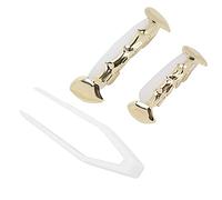 Generic Hip Hop False Teeth Set Unfading Copper Teeth Brace for Halloween Festival, Reusable Decoration for Hip Hop Fashion Shows (Gold)